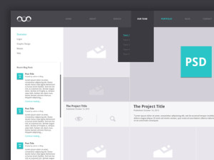 Portfolio Archive Website Template PSD