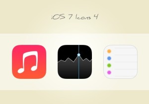 3 iOS 7 App Icons PSD