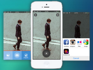 Full View Camera App UI PSD