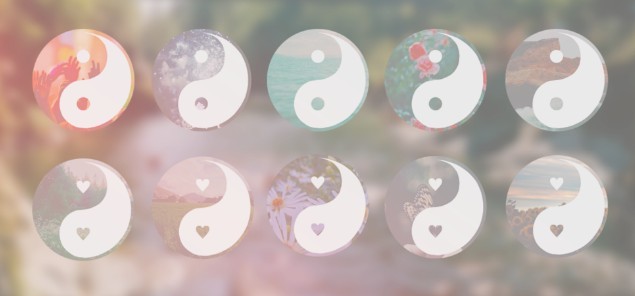 10 Yin Yang Icons