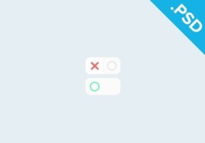 Minimal Flat ON Off Toggle Buttons PSD