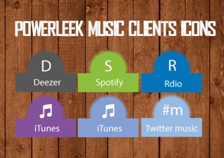 PowerLeek's Music Clients Icons