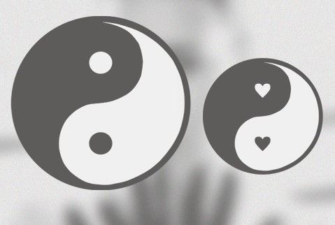 2 Simple Yin Yang Symbols