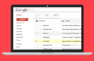 Google Gmail UI PSD