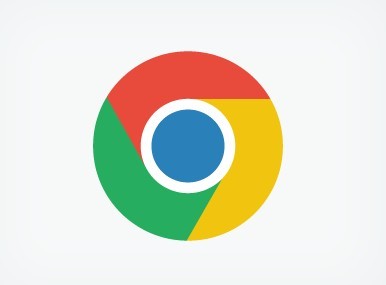 Round Flat Chrome Icon PSD