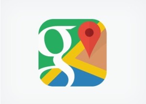 Flat iOS 7 Style Google Maps Icon PSD