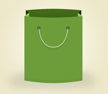 Green Shopping Bag PSD