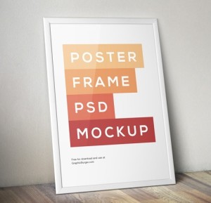 Poster Frame MockUp PSD