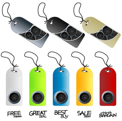 Set Of Creative Price Tags Vector 01