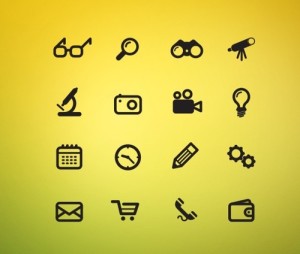 Set Of 16 Vector Web Icons