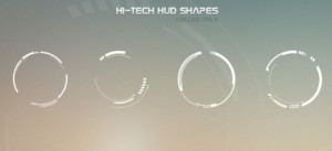 Hi-Tech HUD Shapes Vector