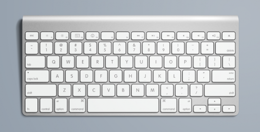 Apple Keyboard PSD Template