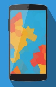 Minimal Google Nexus 5 Mockup Vector PSD