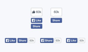 New Facebook Like Button PSD