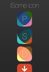 iSome iOS 7 App Icon Template PSD