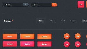 Colorful Origin UI Kit PSD