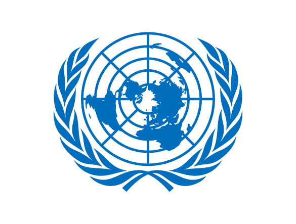 United Nations Flag and Emblem Vector