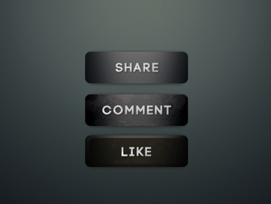 Glossy Dark 3D Web Button Templates PSD