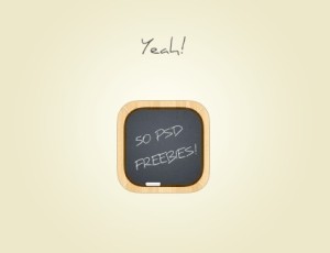 Lovely Blackboard Icon PSD