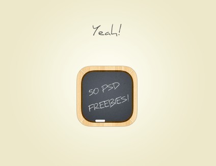 Lovely Blackboard Icon PSD