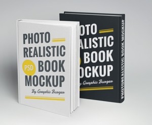 Realistic Hardcover Book Mockup PSD