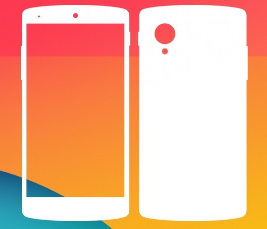 Google Nexus 5 Vector Shape