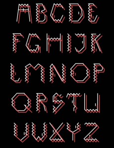 Darect Vector Font