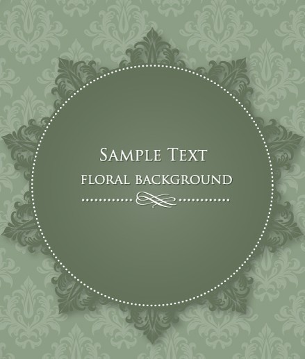 Vintage Floral Frame Vector Illustration 05