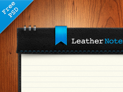 Download Free Black Leather Notebook Mockup PSD - TitanUI