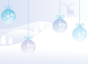 Cartoon Christmas Balls Illustration Vector