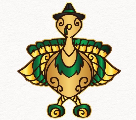 Turkey Illustration Vector For Thanksgiving and Christmas