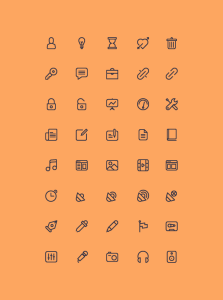 40 Outline Vector Icons - Cicons