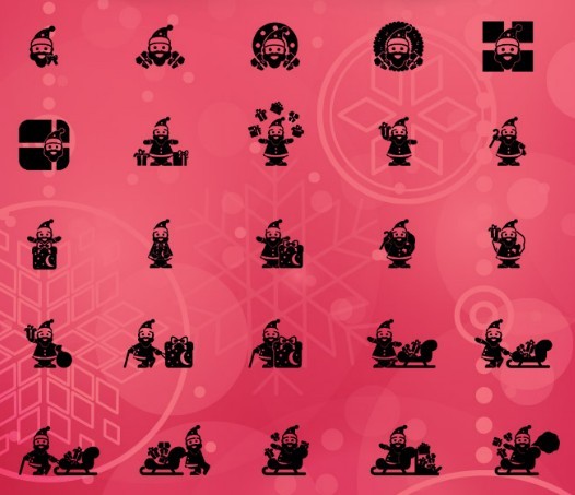 50 Vector Santa Icons