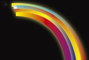 Glowing Rainbow Vector