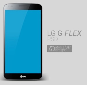 LG G Flex Template PSD