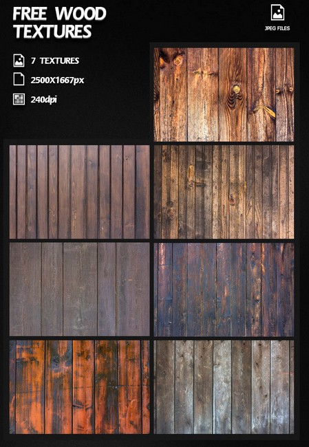 7 High Resolution Wood Textures