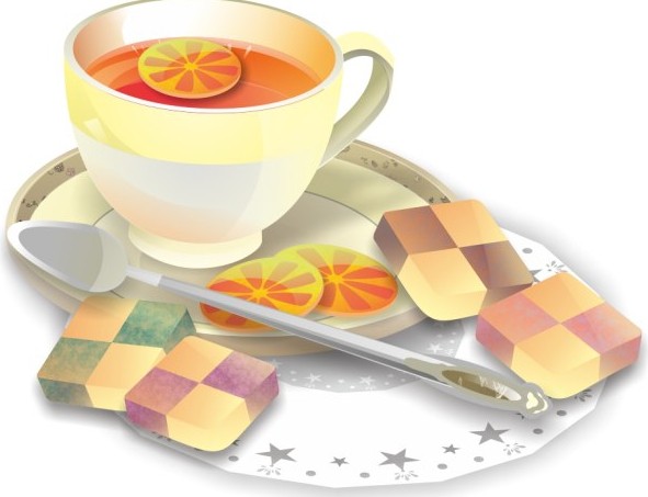 Afternoon Tea Vector Illustration