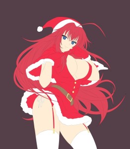 Hot Christmas Girl Vector PSD