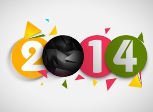 Creative New Year 2014 Design Vector 05