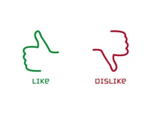 Like & Dislike Icons Vector