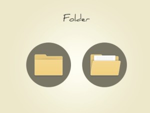 Simple Folder Icons PSD