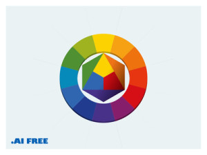 Abstract Color Wheel Vector