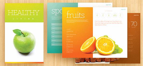 Fresh Clean Brochure Template Set PSD