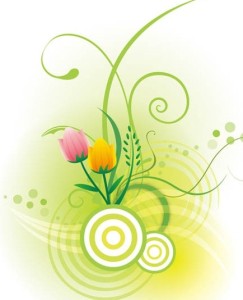 Vector Illustration Of Spring Flowers 05