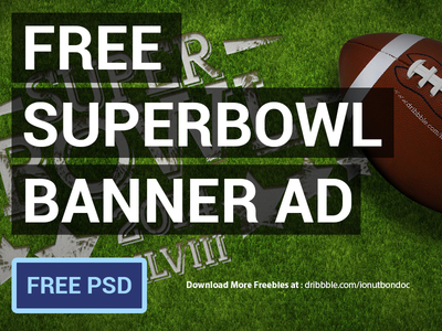 SuperBowl Banner Ad 2014 PSD