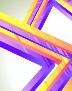 3D Colorful Geometric Lines Vector Background 01