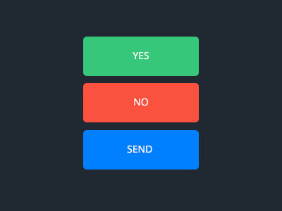 Colored Flat UI Button Template PSD