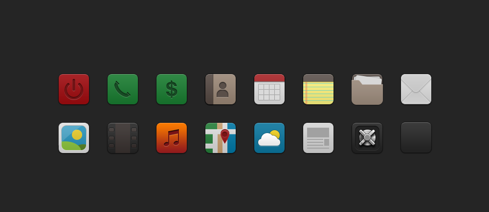 Seri - 100+ App Icon Set PSD