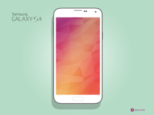 Samsung Galaxy S5 White Mockup