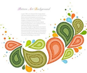 Colorful Abstract Leaves Illustration Vector